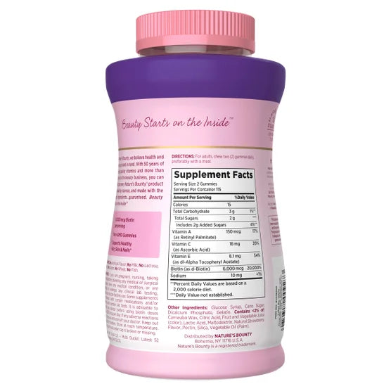 Nature’s Bounty Advanced Hair, Skin & Nails – 6000 mcg